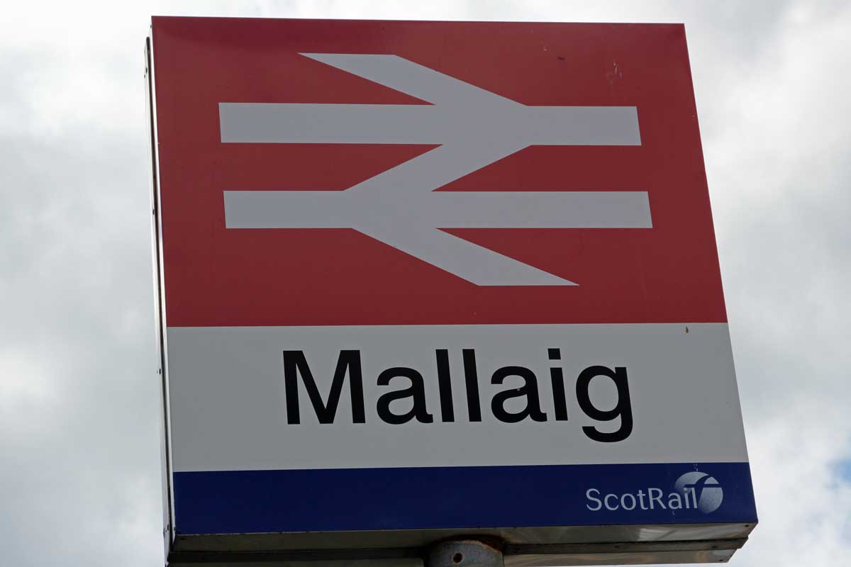Mallaig Railway Station Sign